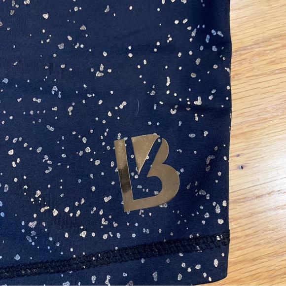 Buff Bunny Aurora crop top in black with rose gold speckles - Picture 2 of 4